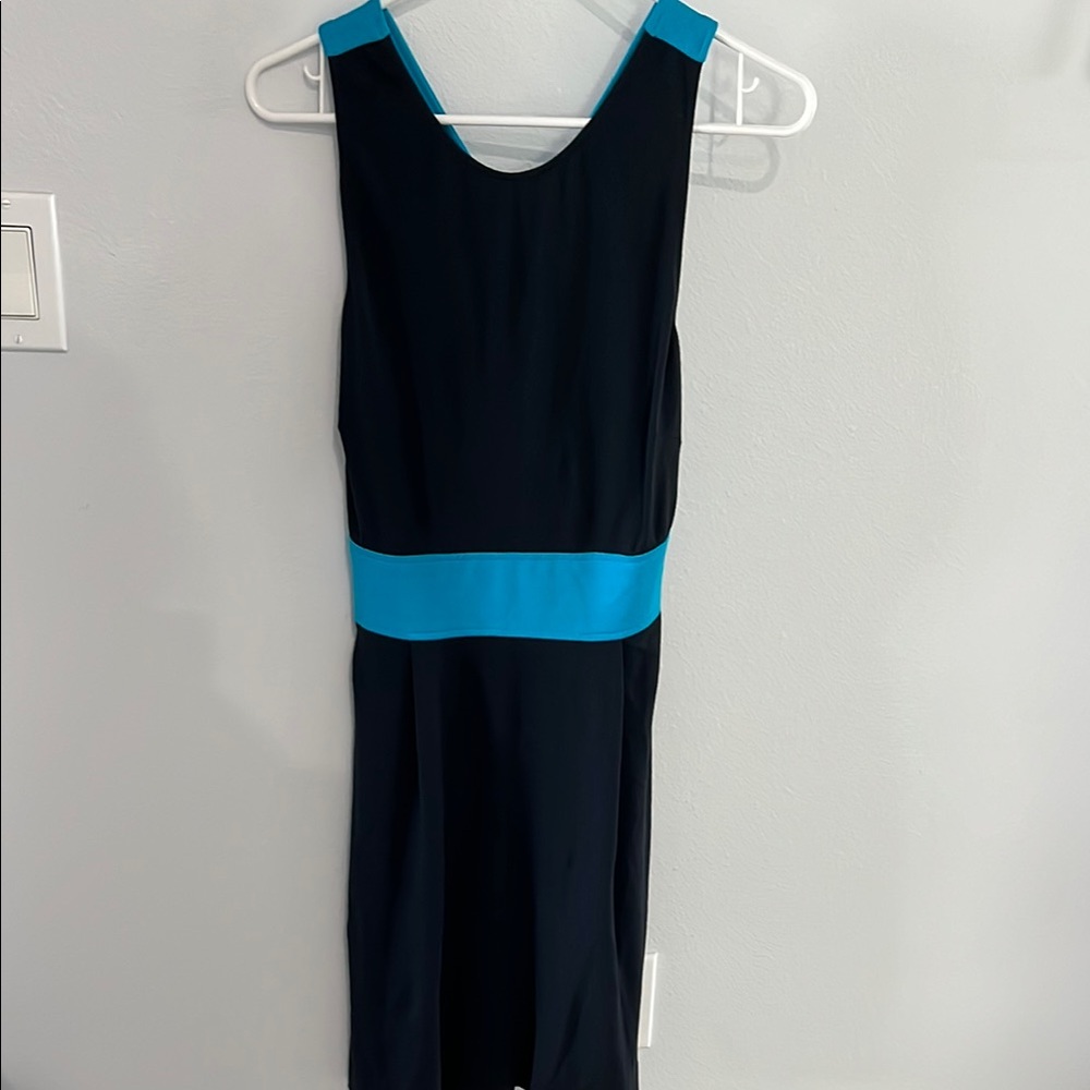 Banana republic, Elegant Black and Blue Dress